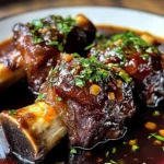 Braised Lamb Shanks in Red Wine and Herb Sauce