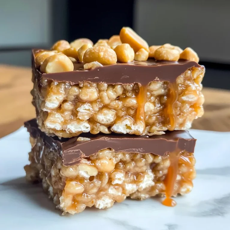 Caramel Peanut Rice Krispie Treats