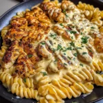 Cheesy Garlic Chicken Rotini in Cajun Cream Sauce