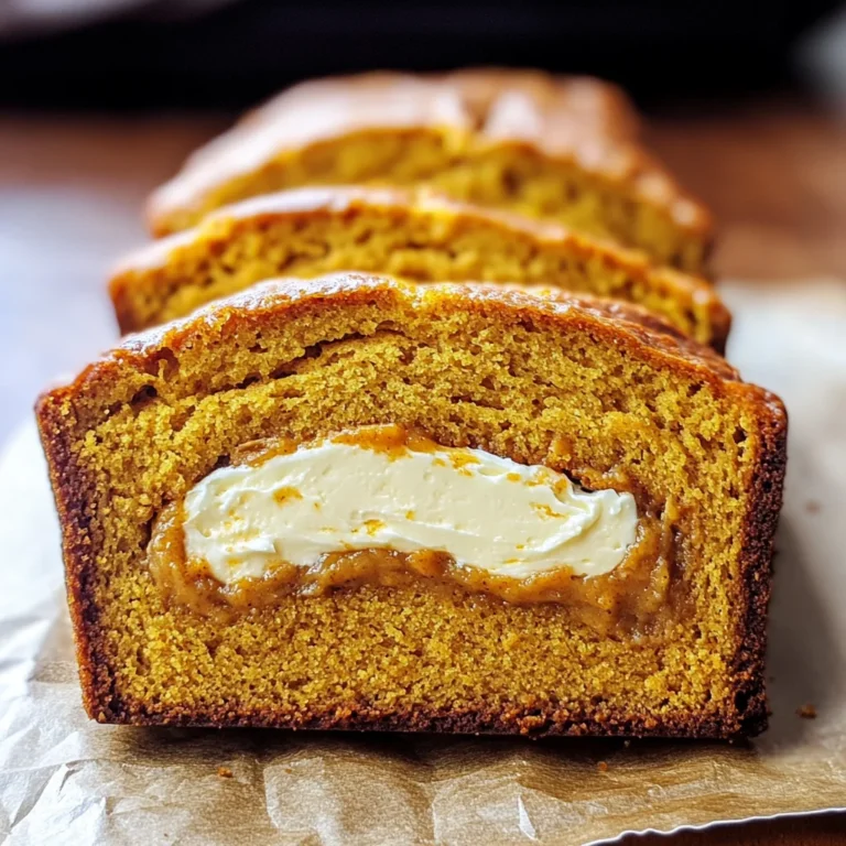 Cream Cheese-Filled Pumpkin Bread
