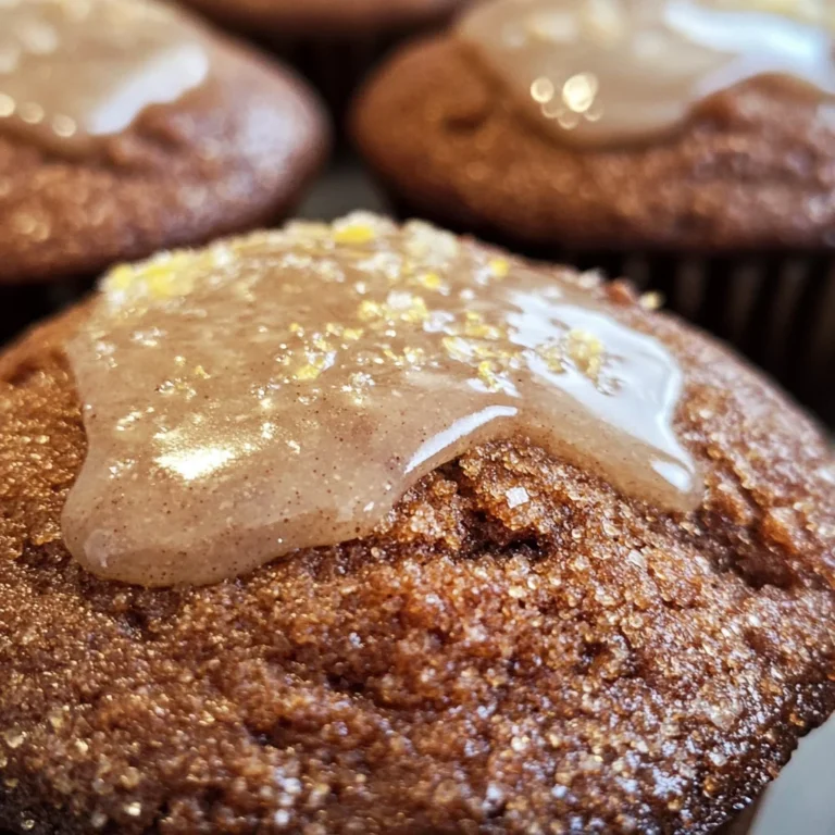 Glazed Gingerbread Muffins