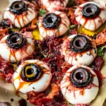 Halloween Antipasto Eyeballs Appetizer