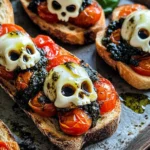 Halloween Bruschetta Appetizer
