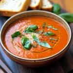 Homemade Roasted Tomato Basil Soup