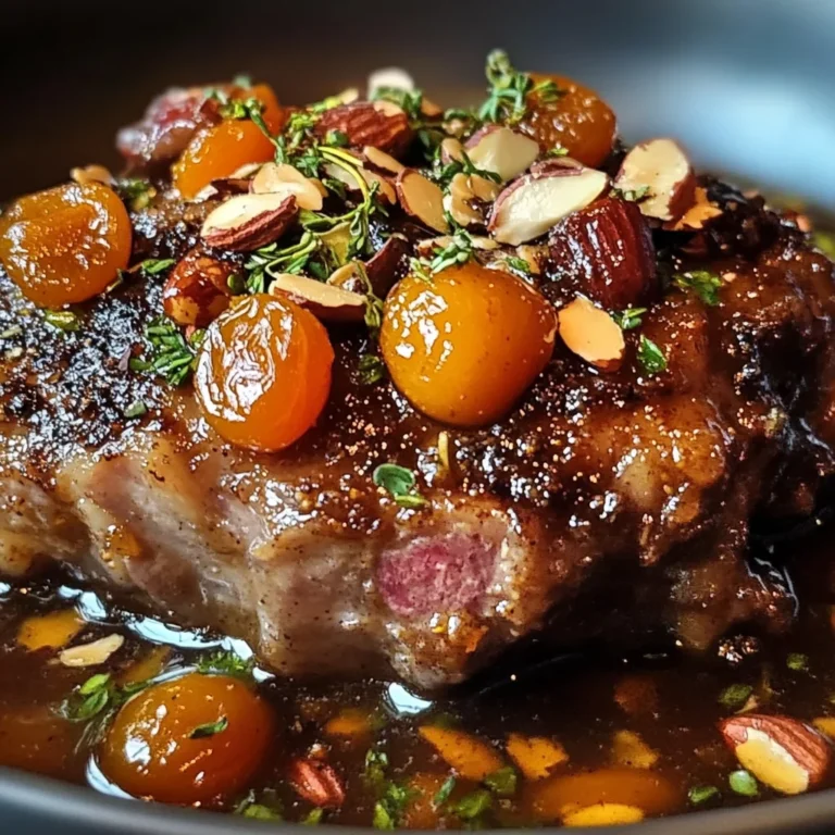 Moroccan Lamb Shoulder with Apricots and Almonds