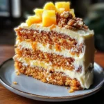Pineapple Carrot Cream Cake : Moist & Tropical