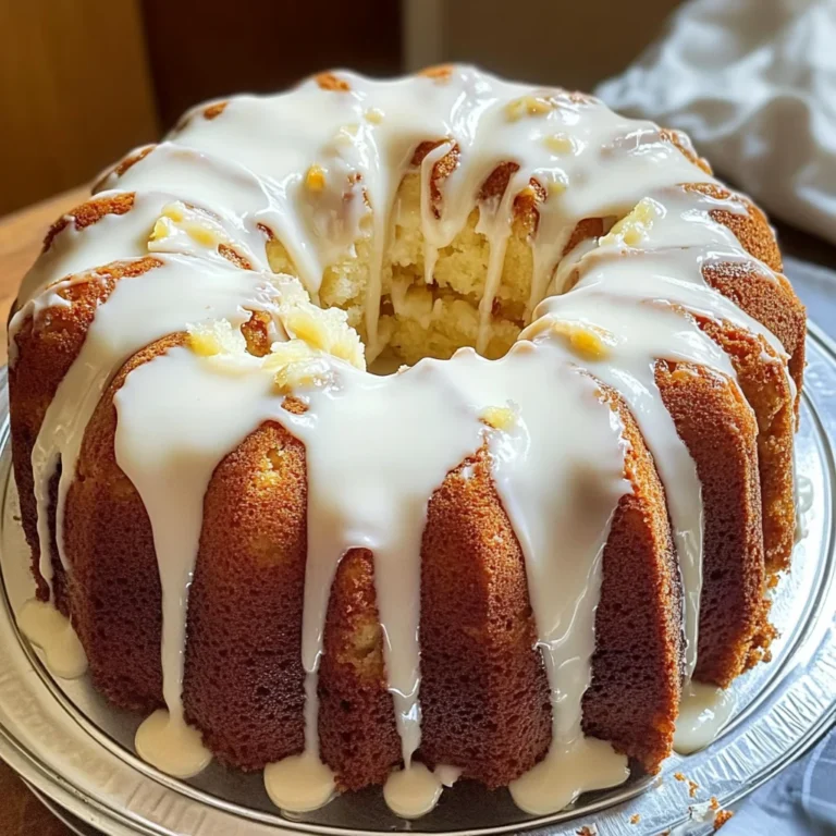 Pineapple Sour Cream Pound Cake