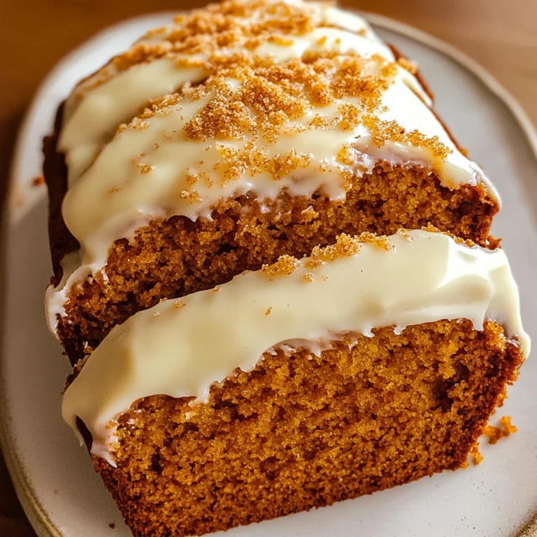Pumpkin Bread with Cream Cheese Frosting Recipe