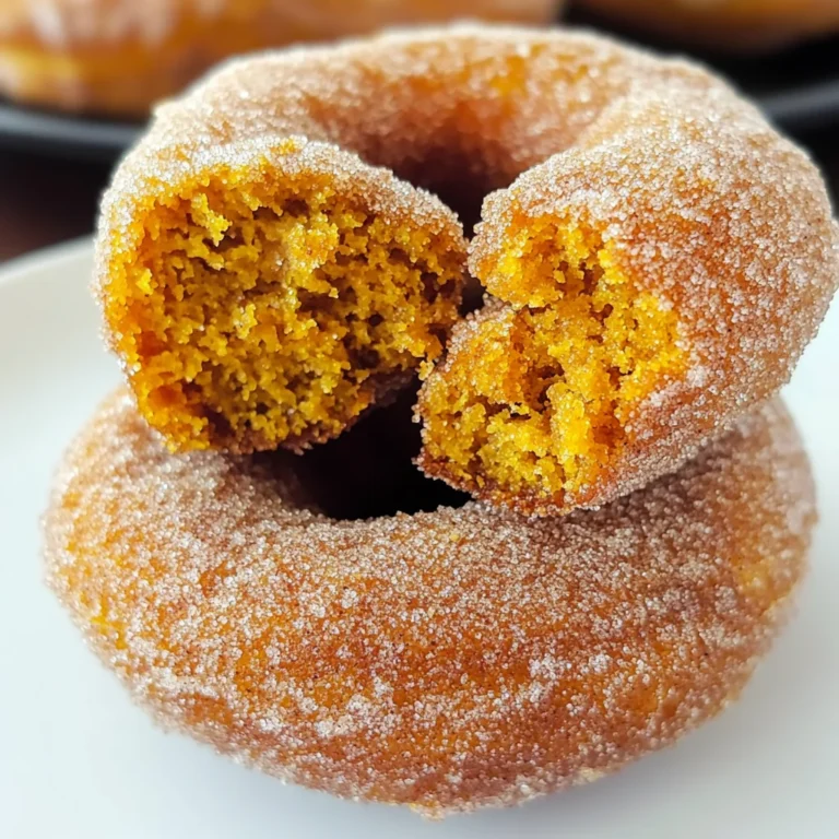 Pumpkin Cinnamon Sugar Donuts