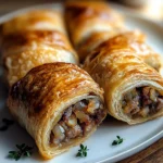 Savory French Onion Sausage Rolls