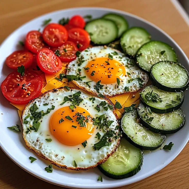 Sunny Egg & Veggie Plate with Cheese & Herbs