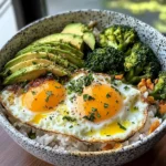 Sunny Egg & Veggie Rice Bowl with Avocado