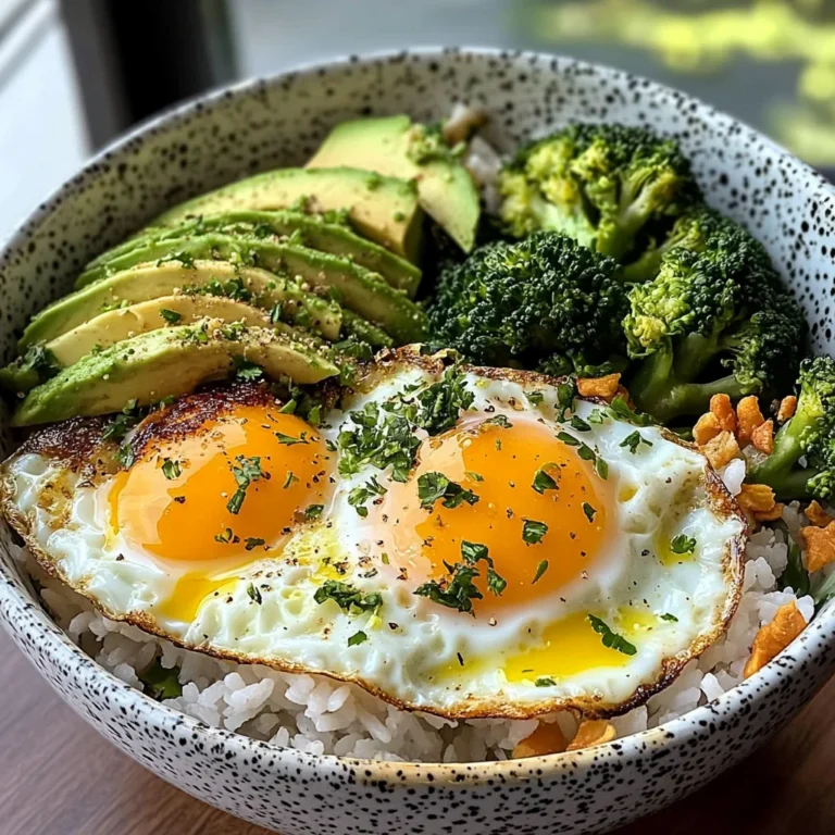 Sunny Egg & Veggie Rice Bowl with Avocado