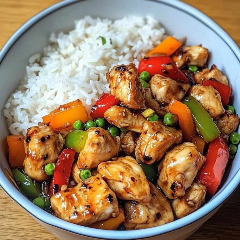 Teriyaki Chicken Stir-Fry with Steamed Rice