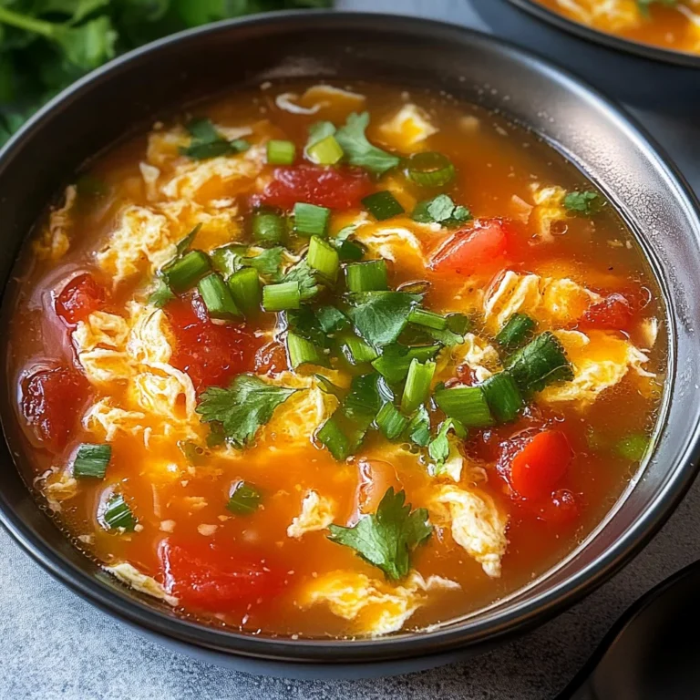 Tomato Egg Drop Soup