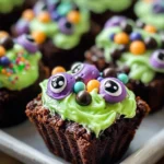 Witch's Cauldron Halloween Brownie Bites