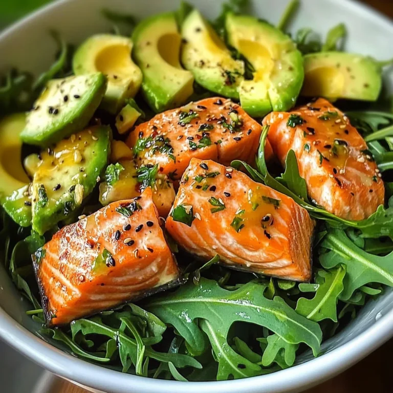 Zesty Salmon & Avocado Salad Bowl
