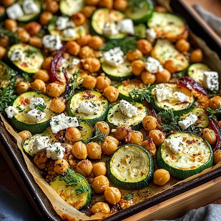 Zucchini & Chickpea Bake with Feta