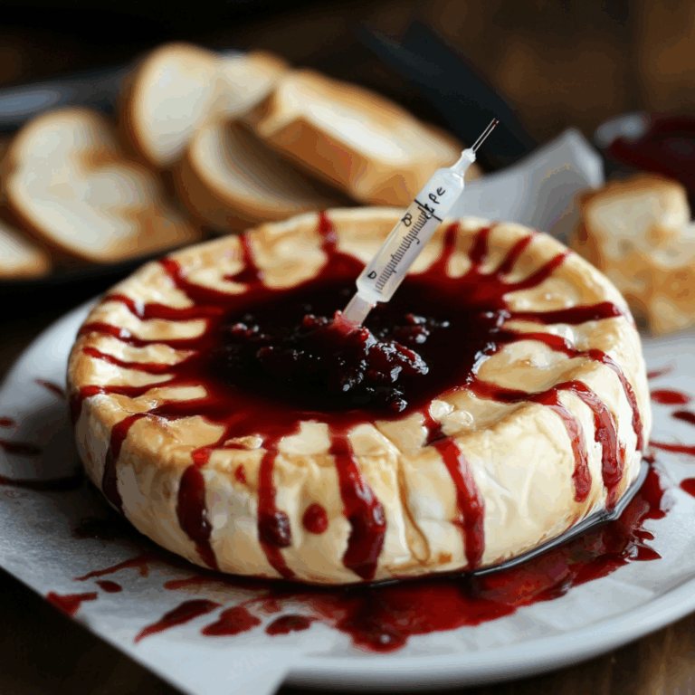 Halloween Bloody Baked Brie