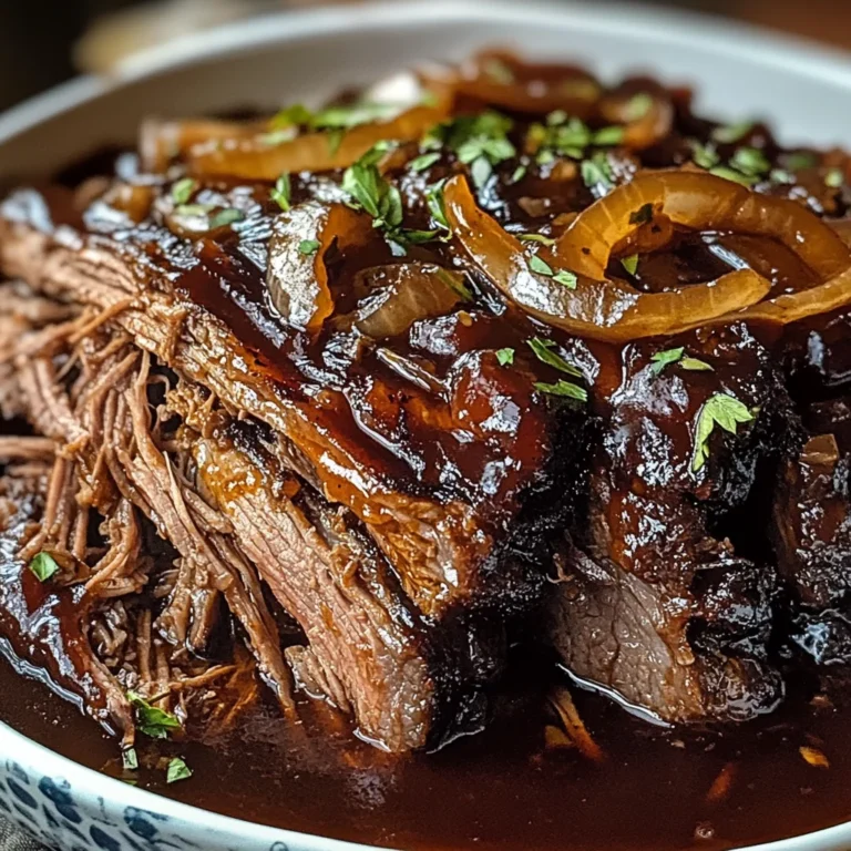 Caramelized Pulled Beef Brisket
