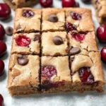 Cherry Chocolate Chip Blondies