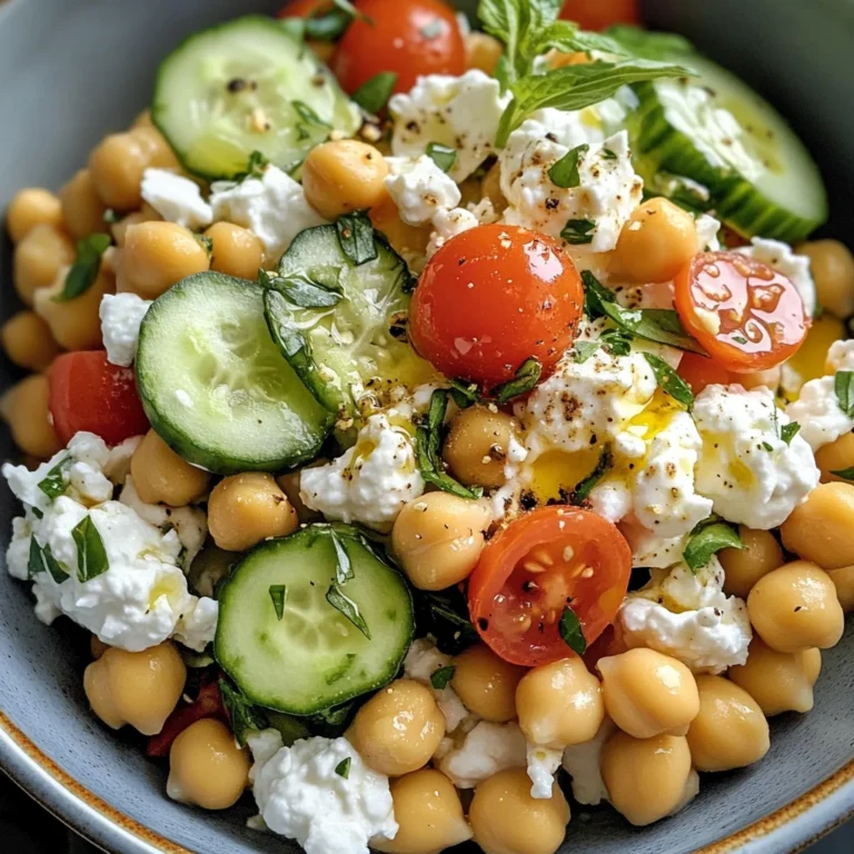 Cottage Cheese and Chickpea Salad