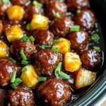 Crockpot Hawaiian Meatballs