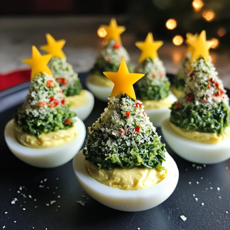 Deviled Egg Christmas Trees