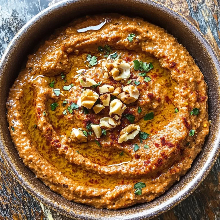 Muchicken hammara Recipe (Roasted Red Pepper and Walnut Dip)