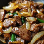 Savory Stir-Fried Beef with Sweet Onions in a Chinese-Style Sauce