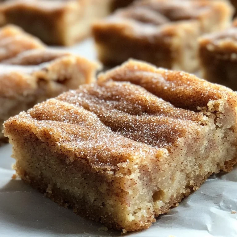 Snickerdoodle Blondie Bars