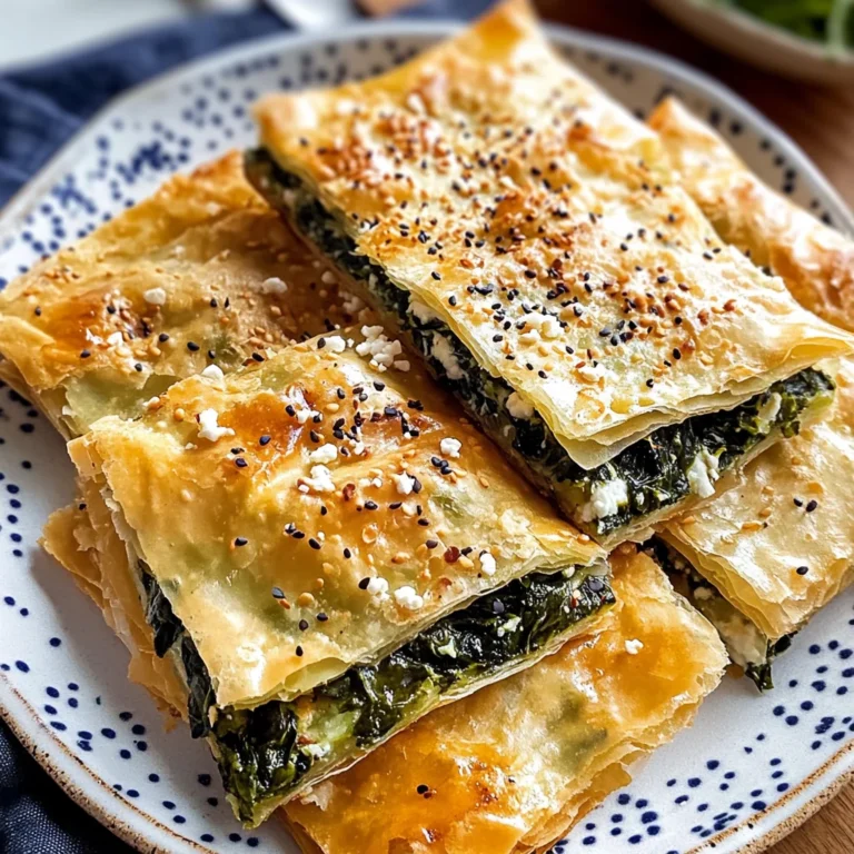 Spinach and Feta Cheese Börek - Turkish Borek Recipe