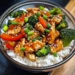 Sticky Teriyaki Chicken Stir-Fry Bowl