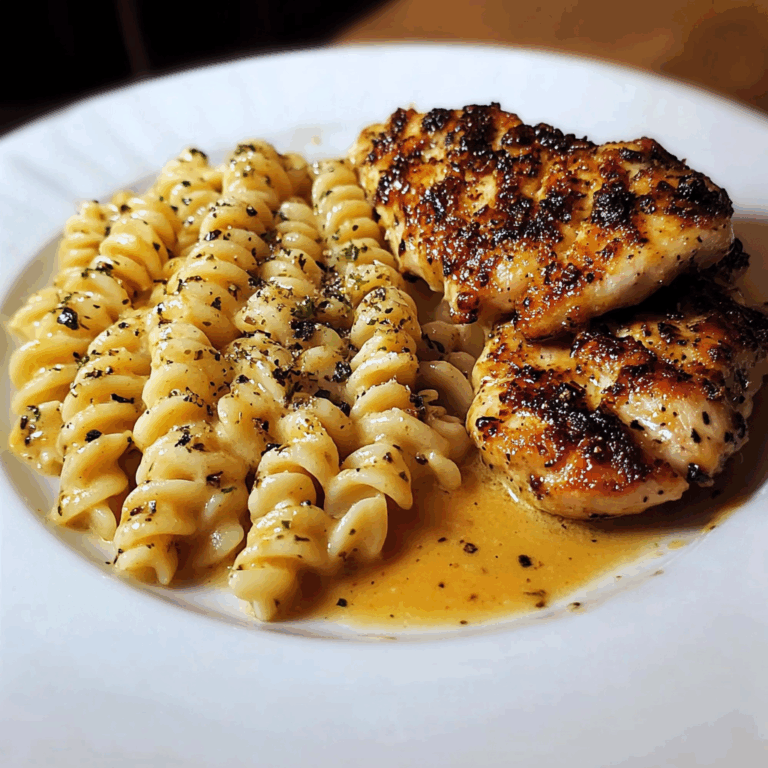 Creamy Velveeta Rotini with Seared Garlic Chicken