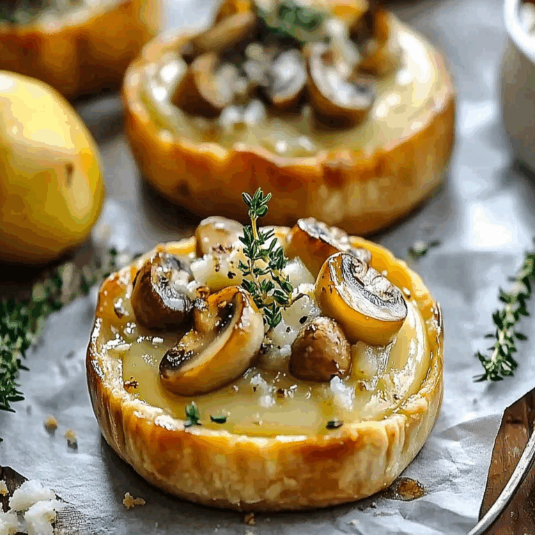 French Onion Mushroom Tart