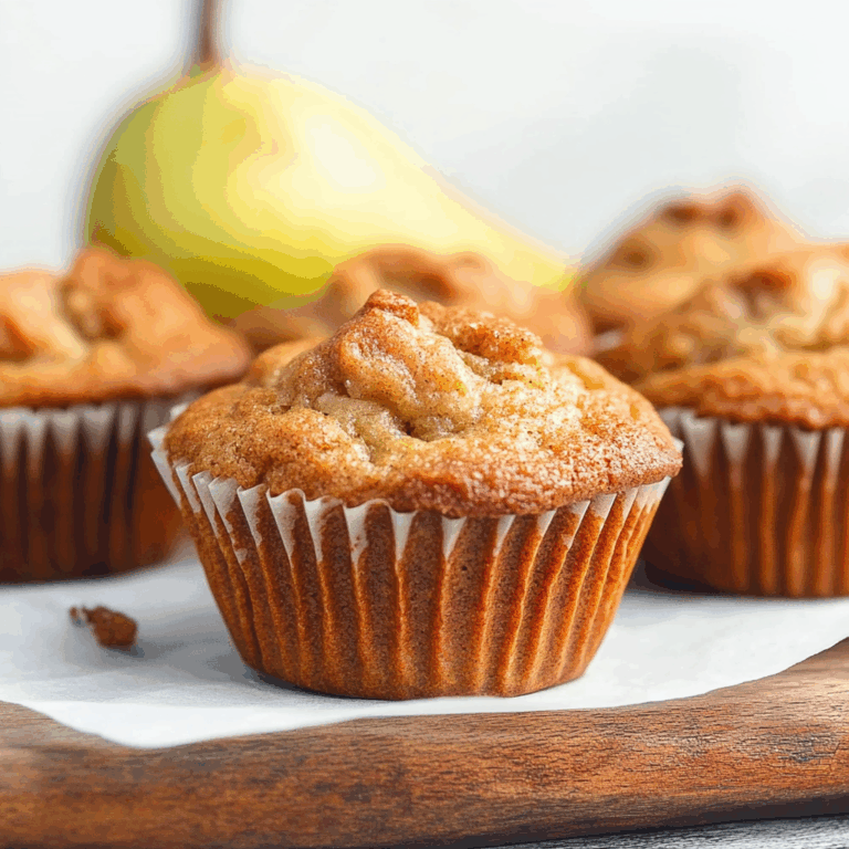 Spiced Pear Muffins Recipe