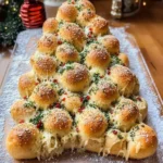 Cheesy Pull-Apart Christmas Tree Bread