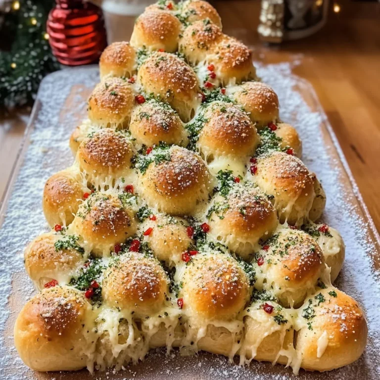 Cheesy Pull-Apart Christmas Tree Bread