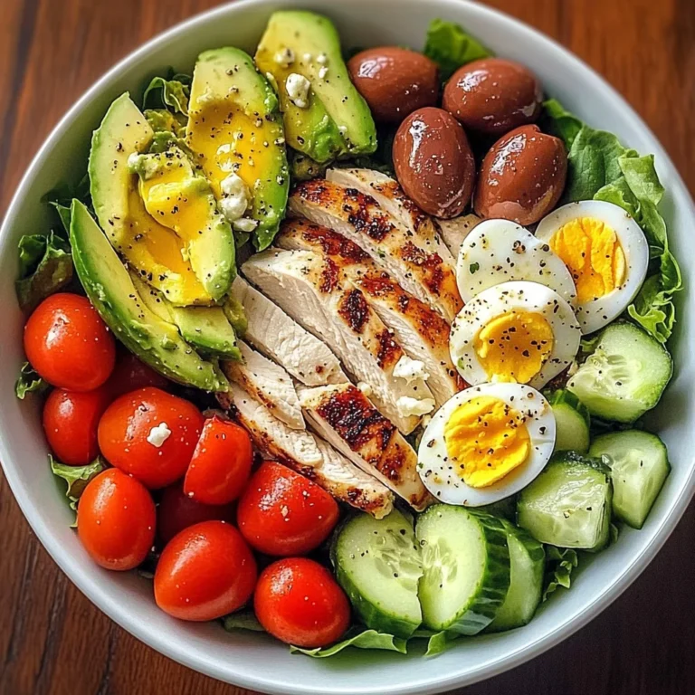 Mediterranean Chicken & Egg Salad Bowl with Avocado & Feta
