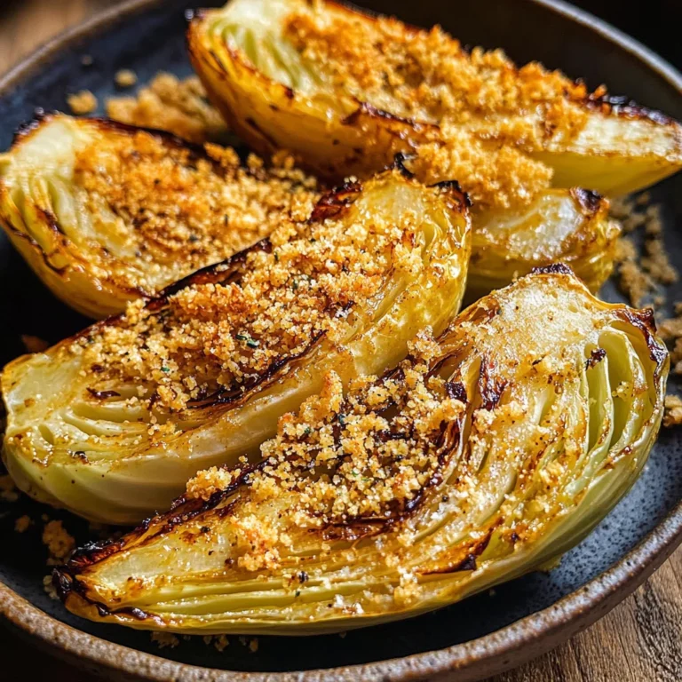 Miso Butter Roasted Cabbage Wedges
